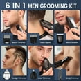 thumbnail image 5 of Nogroa Hair Trimmer for Men, Cordless Hair Clippers with Safety Lock, All in One Mens Grooming Kit for Face, Mustache, Nose and Body, Waterproof Rechargeable Beard Trimmer, Gifts for Husband Father, 5 of 10
