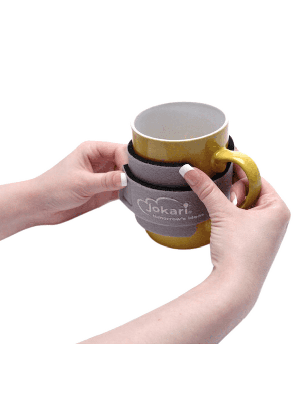 Jokari Mug Hugger Coffee and Tea Cup Sleeve with Adjustable Sizing Strap