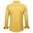 thumbnail image 2 of Men's Slim Fit Stretch Dress Shirt Solid Color Microelastic Long Sleeve Casual Soft Business Button Up Shirts, 2 of 5