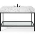 thumbnail image 5 of Modway Kingsley 50" Black Stainless Steel Bathroom Vanity in Black White, 5 of 10