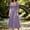 Purple, variant on Women's Renaissance Smocked Waist Midi DressBoho Split Bell Sleeve Flowy Dress Halloween Cosplay Costume