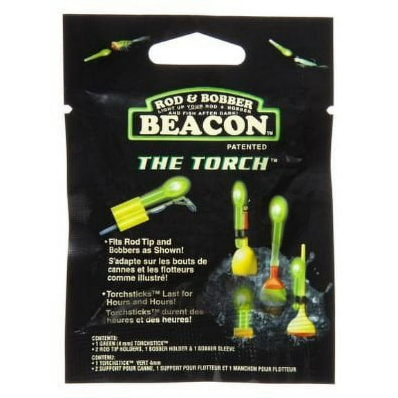 Rodd-n-Bobb's "The Torch" Fishing Light Stick, Multi-Color, 4 Pack