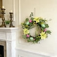 thumbnail image 4 of JoyMoreHome Easter Artificial Wreath, Diameter 11.8 Inch Spring Durable Faux Leaves Flower Wreath Decoration, for Holiday Party, Fireplace, Porch, Front Door, Farmhouse, 4 of 6
