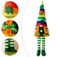 thumbnail image 6 of Classic St Patrick's Day Gnome Decorations,Green Irish Scandinavian Tomte Gnome Ornaments,Mr and Mrs Green Buffalo Check Plaid Handmake Plush Elf,Home Table Shelf Centerpiece Festival Decor, 6 of 7