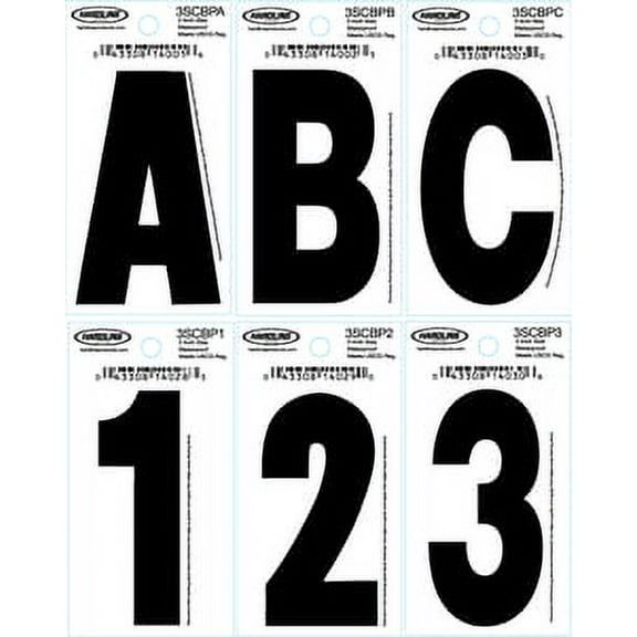 Hardline Products 3 Inch Letter I BLACK 3SCBPI