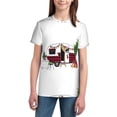 thumbnail image 3 of Wukai Vintage Buffalo Plaid Christmas Camper Youth Unisex Short Sleeve T-Shirt for Boys, Girls, Teens, and Kids-X-Small, 3 of 7