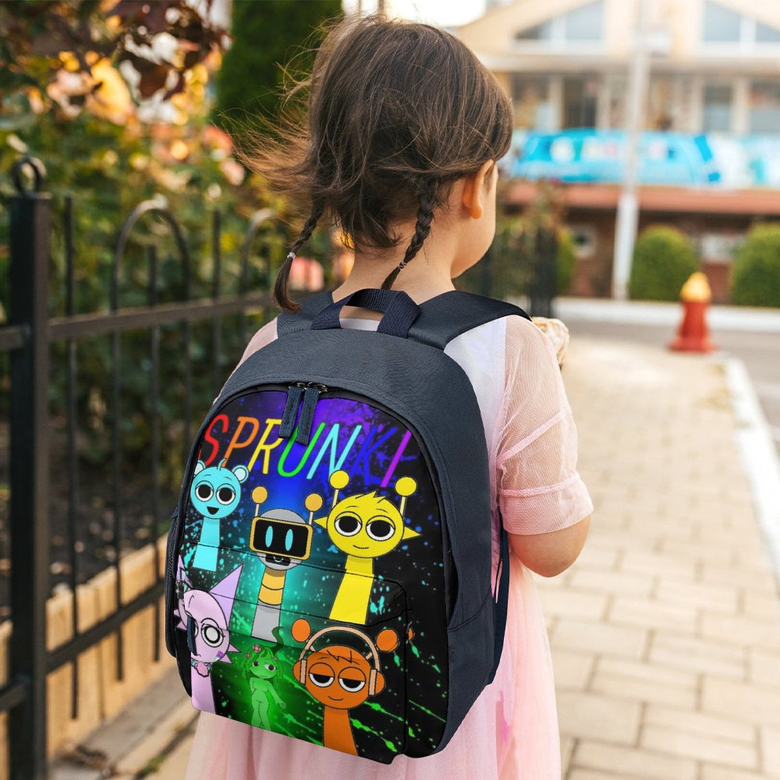 Sprunki Incredibox Sprunki Backpack Shoulder Bags Daypack
