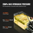 thumbnail image 3 of VEVOR Hydraulic Pump 15 Quart Single Acting Dump Trailer Pump Power Unit AC 220V, 3 of 9