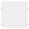 Lavi Industries 50-NX102-CL 48 x 48 inch Open Wire Grid Panel, Chrome