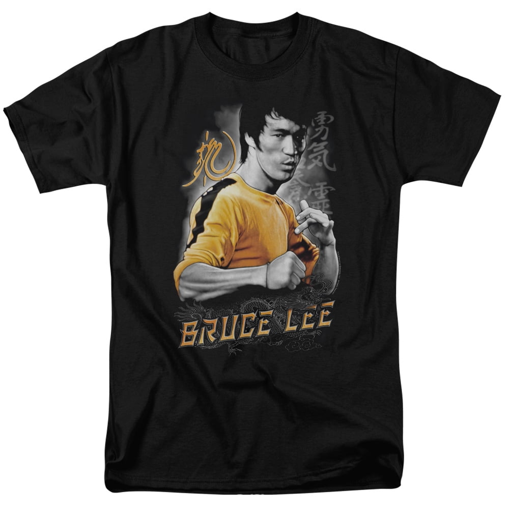 Lee Bruce Lee Martial Arts Yellow Dragon Adult TShirt Tee Walmart