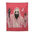 thumbnail image 5 of ONETECH  Pink tapestry No You Hang up Funny Small Tapestries Horror Ghost style Scary Face tapestry Halloween Wall Art Decor Aesthetic for Bedroom Wall Hanging for Teen Dorm Decor, 5 of 7