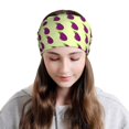 thumbnail image 3 of Womens Purple Eggplant Pattern Slouchy Beanie Cap Headwear Hat Turban, 3 of 7