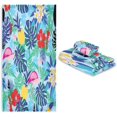 thumbnail image 7 of Dreamtimes Palm Flamingo Towel Set of 3, Highly Absorbent Soft Towels with Bath Towel, Hand Towel and Washcloth for Bathroom Hotel Gym Spa, 7 of 7