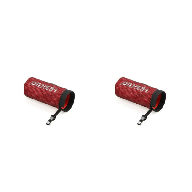 Bolsa de almacenamiento de palillos de batería portátil reutilizable Sonducket organizador de baquetas Rojo 2Conjunto