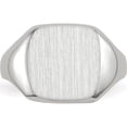 thumbnail image 4 of 10K White Gold 11.0X10.5Mm Closed Back Men's Signet Ringsize 10 (Width 3 To 11) - Jbsp, 4 of 5
