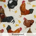 thumbnail image 4 of Cute Chicken Shower Curtain for Bathroom,Farm Hen Rooster Waterproof Fabric Shower Curtain,72x72, 4 of 7
