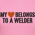 thumbnail image 3 of CafePress - My Heart Belongs To A Welder Women's Dark T Shirt - Women's Traditional Fit Dark T-Shirt, 3 of 4