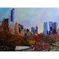thumbnail image 2 of Ghanooni, Sarah  14x11 Gold Ornate Wood Framed with Double Matting Museum Art Print Titled - Fall in Central Park, 2 of 4