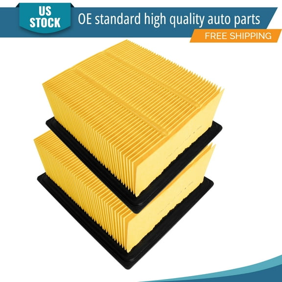 YXPCARS 2 x Engine Air Filter for Dodge Ram 2500 2003-2009 Ram 3500 2003-2008 L6 5.9L, New Air Filter Replacement (CA11034)