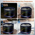 thumbnail image 5 of 5.5L Heated Water Bowl, 1.45Gal Large Heated Dog Bowls for Outside, Outdoor Winter Waterproof Heat Pet Water Bowl with Chew Resistant Power Cord & LED Neon for Dog/Cat/Chicken/Duck/Rabbit, 5 of 18