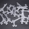 thumbnail image 2 of 12Pcs 3 Inch Plastic Easels or Plate Holders Display Dinner Plate (Transparent), 2 of 7