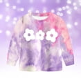 thumbnail image 5 of Kogui Kids Outfits Girls Toddler Girl Spring Fall Clothes - Cute Print Sweatshirt & Cargo Pants - Sweet Girl Fashion Set Size 6-7 (Purple,6-7 Years), 5 of 9