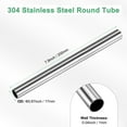 thumbnail image 3 of Tubo de acero inoxidable 304 de 1 paquete de 200 mm, 17 mm de diámetro exterior, 1 mm de grosor de pared, tubería de acero inoxidable sin costura [0.67x0.04x7.9IN], 3 of 7