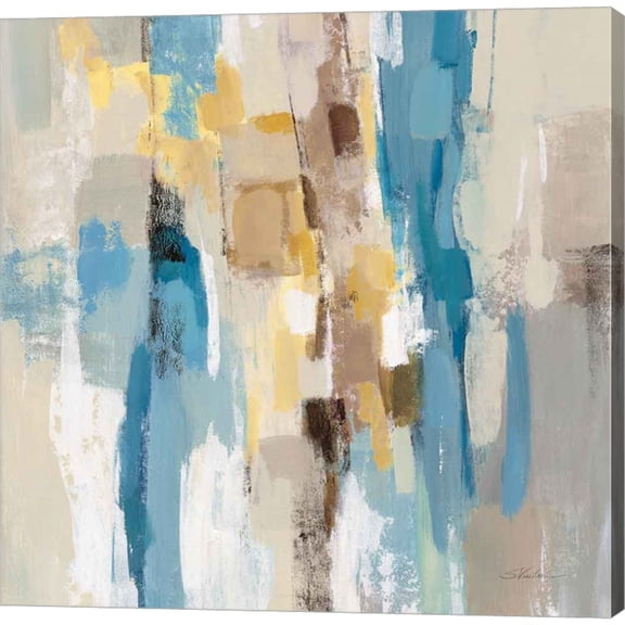 Great Art Now Steps on Sand I Navy Sq by Silvia Vassileva, Canvas Wall Art, 24W x 24H