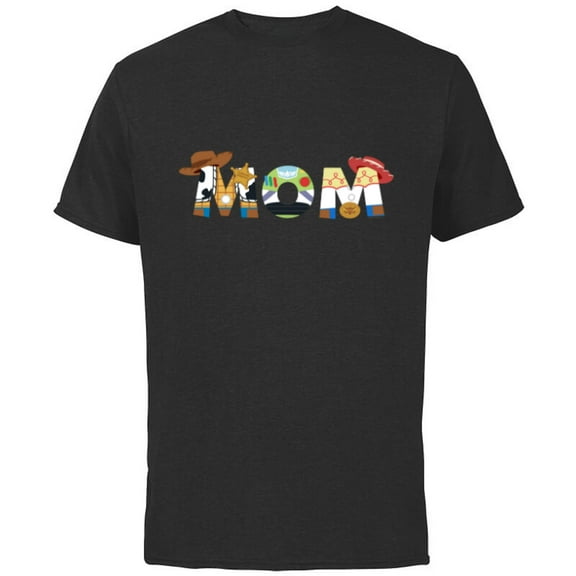 Disney and Pixar’s Toy Story Mom Mother’s Day Birthday - Short Sleeve Cotton T-Shirt for Adults - Customized-Black