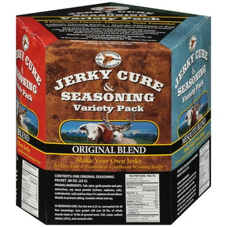 Hi Mountain Seasonings Jerky Cure & Seasoning Variety Pack #1, 4.3 oz