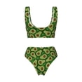 thumbnail image 5 of Daiia Big Colorful Avocados Women's Bikini Set Two Piece Swimsuit High Waisted Bikini Adjustable Straps Bikini Perfect for Beach, Pool, and Summer Vacation-X-Large, 5 of 9