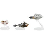 Hot Wheels Star Wars Starships 3-Pack Die-Cast Vehicles Inspired By The Mandalorian