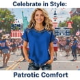 thumbnail image 4 of CIENVNSTG 2026 USA 250th Anniversary Shirt Women 1776 Flag Tee Independence Day Denim Patchwork Graphic Summer Shirt Black XL, 4 of 8