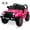 Hot Pink, variant on 12V Kids Ride On Truck with Remote Control, 2 Driving Modes, LED Lights, Music Player, Bluetooth, Shock Absorbers, Adjustable Seat Belt, for Boys & Girls