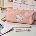 thumbnail image 1 of Sanrio-estuche de lápices Kawaii Hello Kitty para estudiantes, papelería de gran capacidad, bolsa de almacenamiento de pana Fivean unisex, 1 of 2