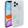 thumbnail image 1 of Funda para iPhone 12 Pro, TPU suave con bonito diseño de estampado, para mujeres y niñas, funda protectora para iPhone 12 Pro (6.1 pulgadas), diseño de flores verdes, 1 of 4