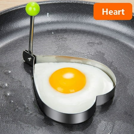 

Stainless Steel Fried Egg Shaper Omelette Pancake Ring Cute Shape Egg Mold Breakfast Tempura Sandwich Teppanyaki Cooking Tool