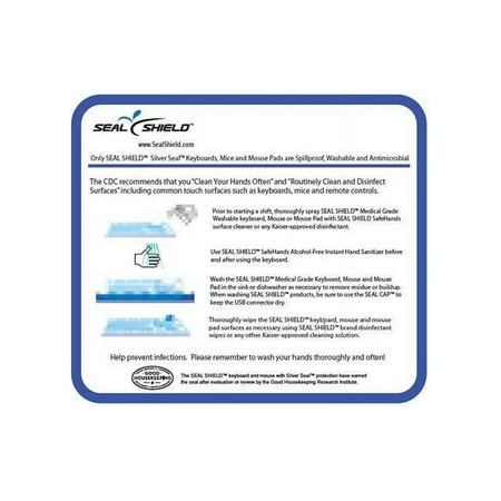 UPC: 0898109002502 | Seal Shield Medical Grade Antibacterial Mouse Pad