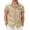 A - Khaki- No Pocket, variant on COOFANDY Short Sleeve Button Up Shirts for Men Slim Fit Denim Shirt Wrinkle Free Lightweight Casual Shirt