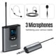 thumbnail image 2 of TELESIN MIC-UHF-02 Micrófono inalámbrico UHF Distancia de transmisión de 50 m Micrófono de mano + Auriculares + Micrófono TELESIN Micrófono, 2 of 6