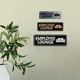 thumbnail image 2 of Standard Employee Lounge Sign (Blue) - Large, 2 of 5