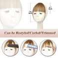thumbnail image 3 of MORICA Clip in Bangs 100% Human Hair Air Bangs Real Hair Extensions Wispy Bangs Natural Black Thin Fringe Hair Pieces Natural Fringe with Temples One Piece Hairpieces for Women Girls, 3 of 6