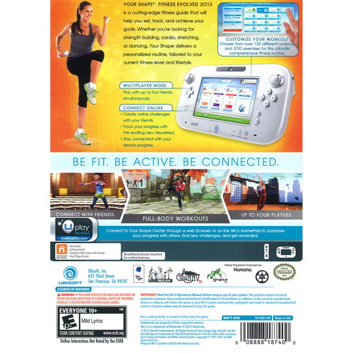 insekt Ulydighed Partina City Your Shape Fitness Evolved 2013 NINTENDO Wii U - Walmart.com