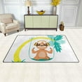 thumbnail image 3 of SKYSONIC Lightweight Soft Area Rugs Happy Sloth On Swing The Lotus Floor Mat Doormat for for Rooms Entrance Hardwood Floor Living Room Nursery Rugs, 31x20 inch, 3 of 6