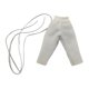 thumbnail image 2 of Pantalones de soldado masculino a escala 1/18, pantalones deportivos para figura masculina, disfraz, mini pantalón largo de pierna ancha blanco, 2 of 7