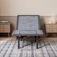 thumbnail image 6 of ESHINE Adjustable Bed Frame Twin XL, Upholstered Base with Massage, Wireless Remote, USB Ports, Under Bed Lighting, Grey, 3100 Series, 6 of 8