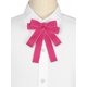 thumbnail image 4 of INSPIRE CHIC Lazos Pre-atados para Mujeres con Moño, Broche de Cinta para Bodas y Fiestas, Corbata Rosa Roja, Talla Única, 4 of 4