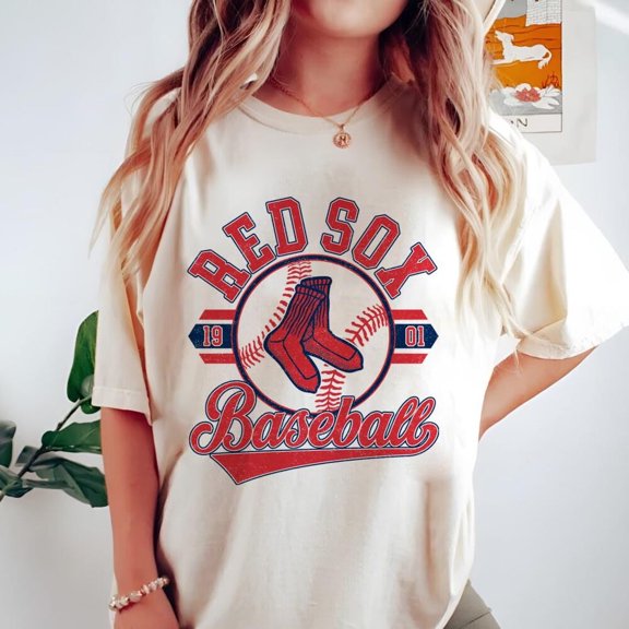Retro Boston Baseball Tshirt, Red Sox EST 1901 Baseball Team Tshirt,Natural Color