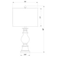 thumbnail image 5 of Brie 28-inch Drum Shade Urn Table Lamp Antique Gold, 5 of 5