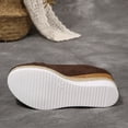 thumbnail image 4 of DIVVce Wedge Espadrille Shoes For Women Knotted Suede Closed Toe Comfortable Slip On Casual Footwear, 4 of 8